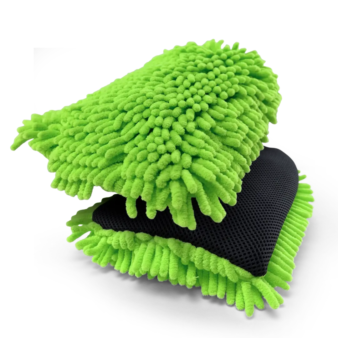 LUVA DE LAVAGEM VERDE PREMIUM COM TENTÁCULOS -26X22CM 2-1