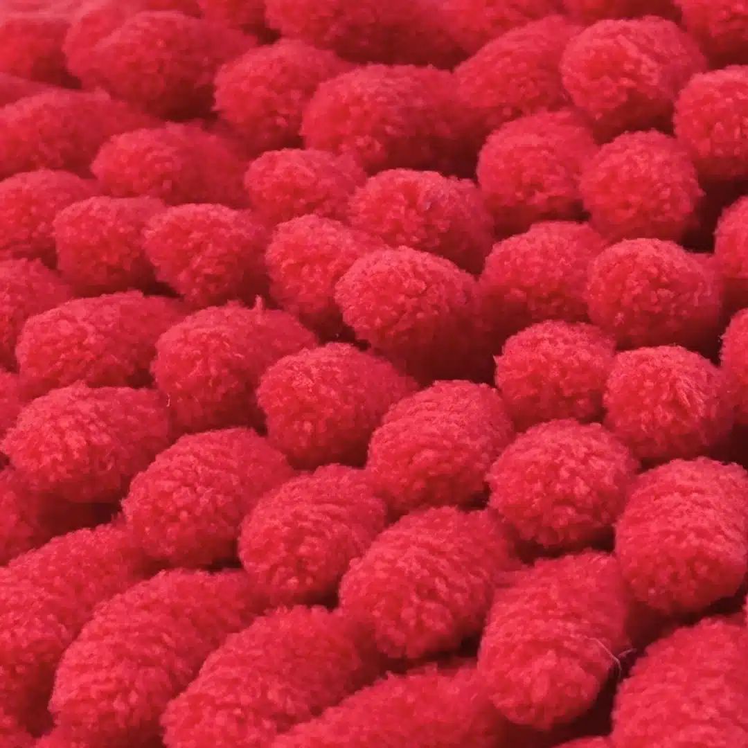 LUVA DE LAVAGEM VERMELHA COM TENTÁCULOS - 26X22CM 2