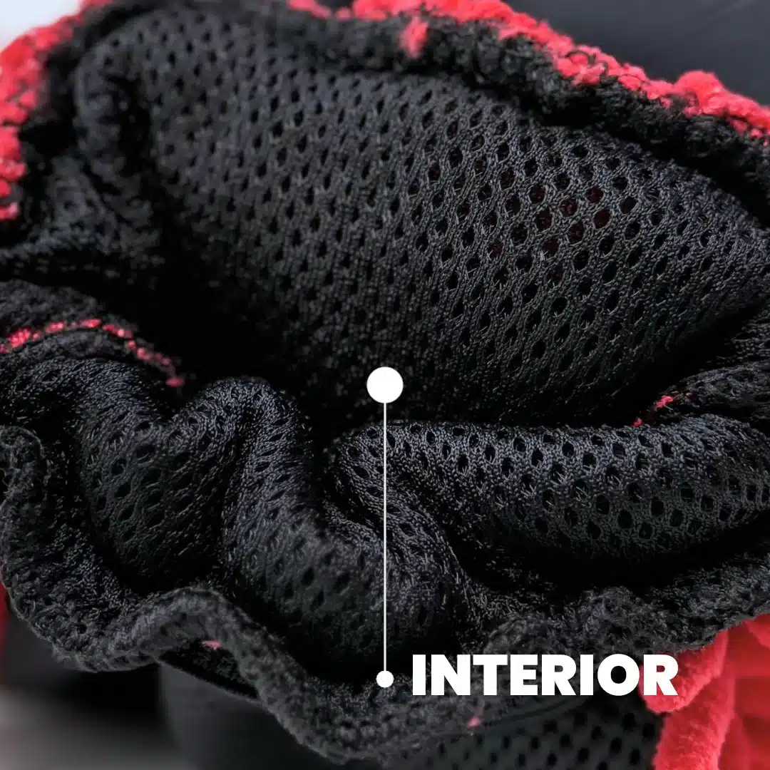 LUVA DE LAVAGEM vermelha PREMIUM TENTÁCULOS E REMOVEDOR DE INSETOS - 26X22CM 3-1