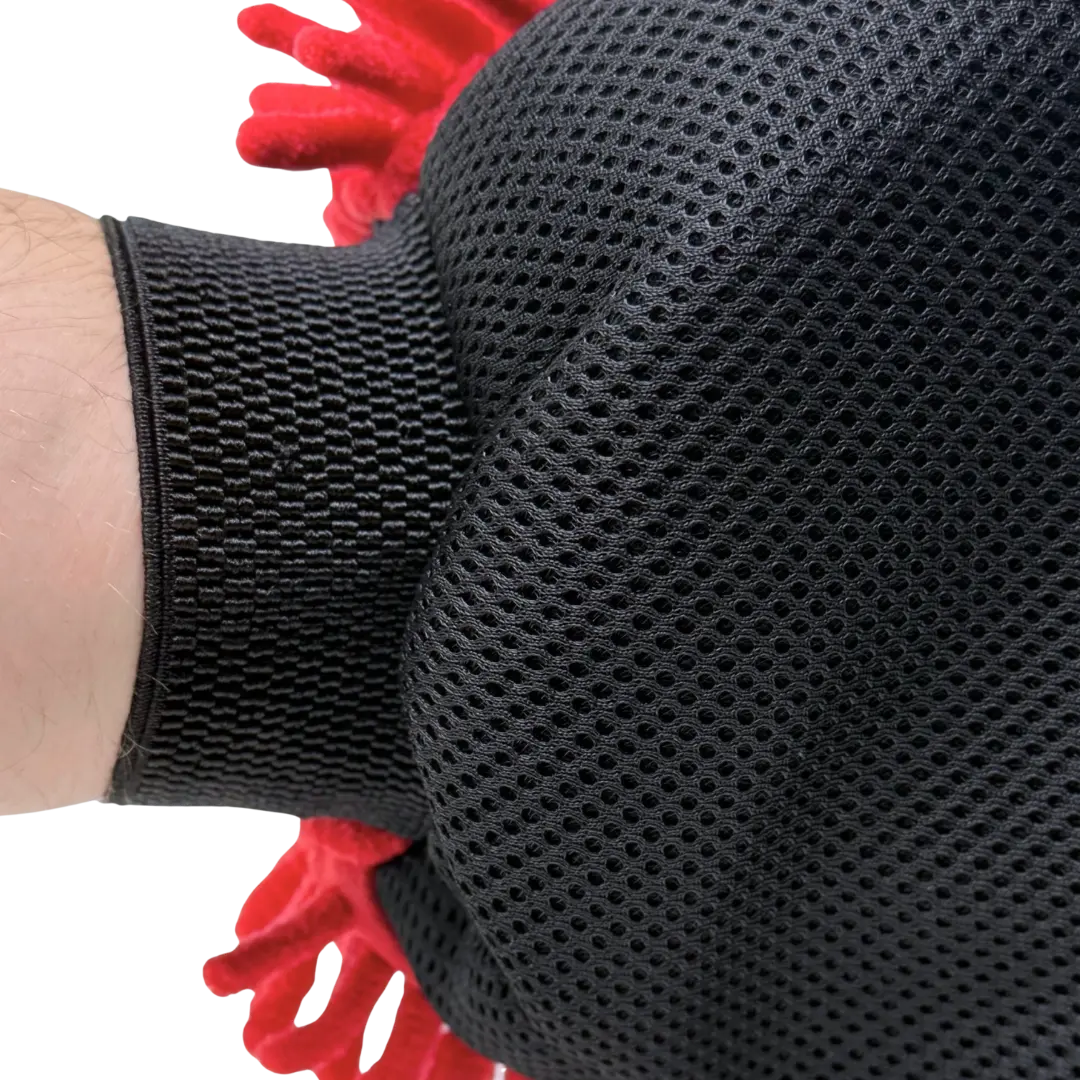 LUVA DE LAVAGEM vermelha PREMIUM TENTÁCULOS E REMOVEDOR DE INSETOS - 26X22CM Detalhe 2