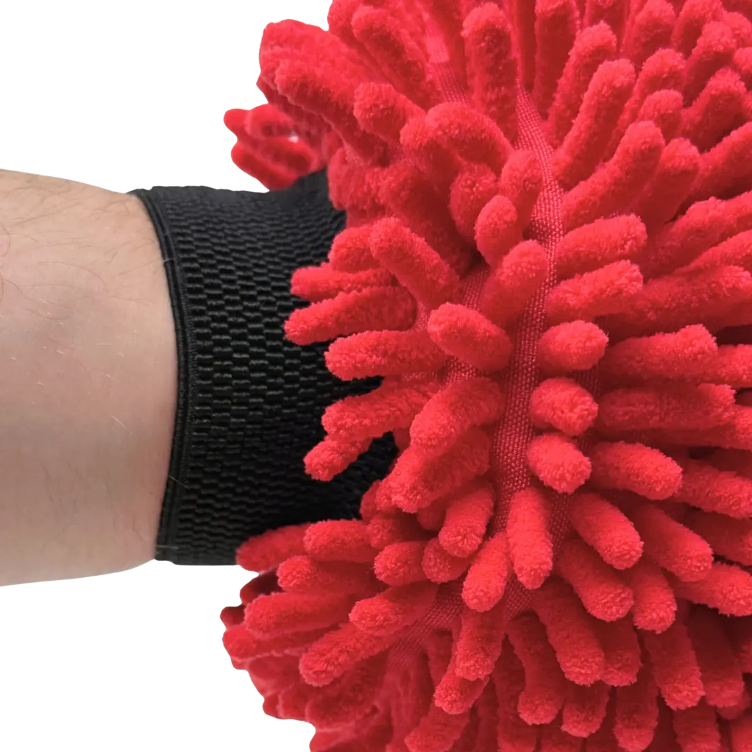 LUVA DE LAVAGEM vermelha PREMIUM TENTÁCULOS E REMOVEDOR DE INSETOS - 26X22CM Detalhe 1