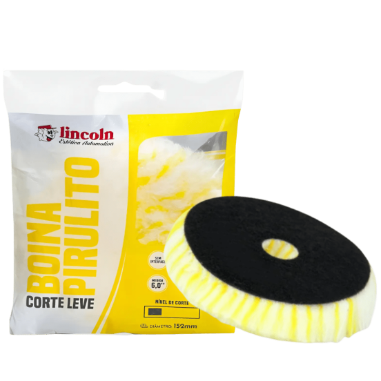 Boina Para Polimento de Lã Pirulito sem interface CORTE LEVE 6